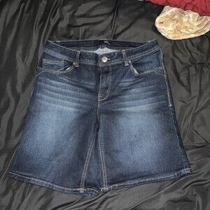 1822 Denim Women Denim Jean Shorts Blue Mid Rise 12 Summer Spring